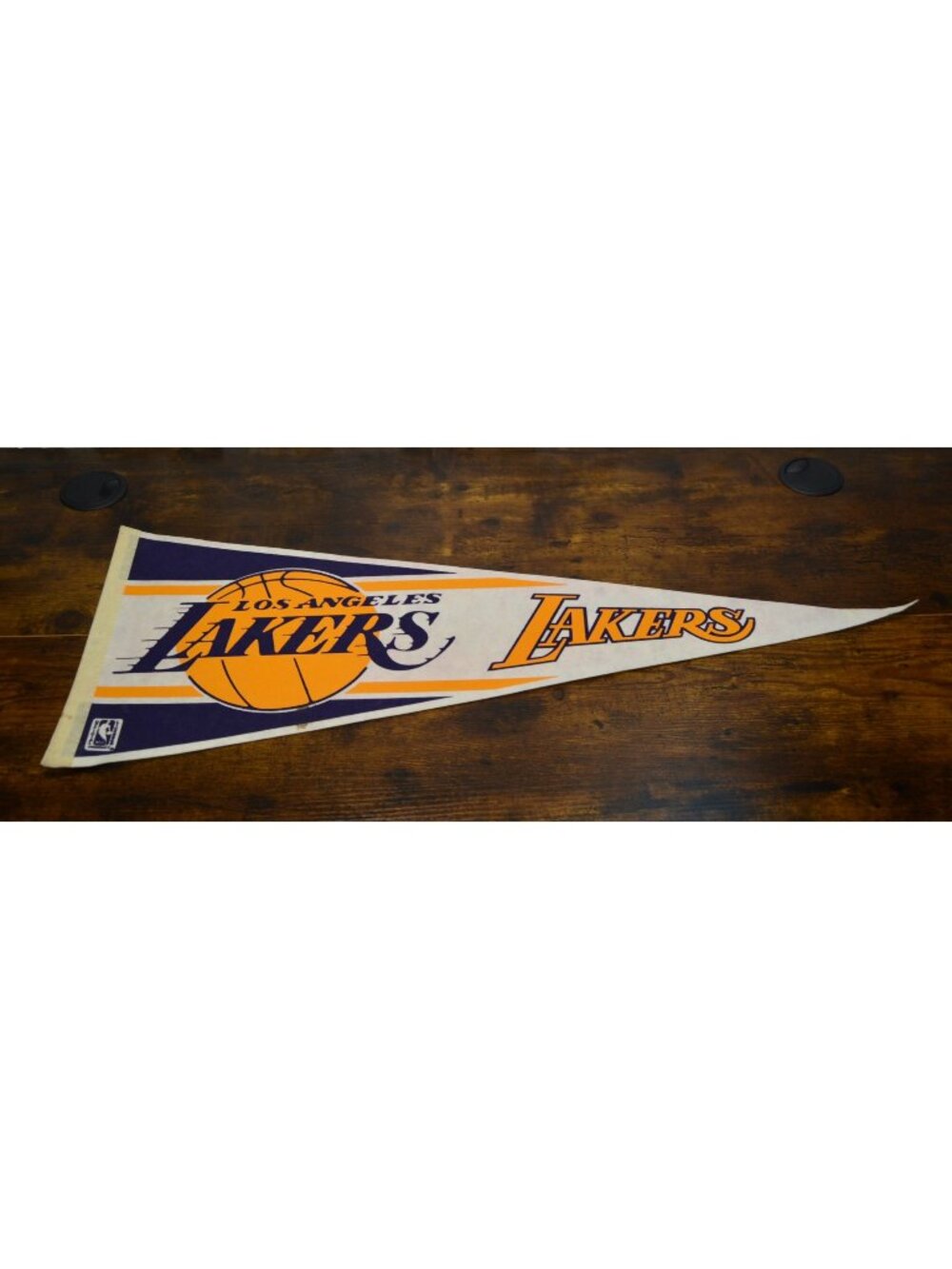 Vintage Los Angeles Lakers NBA Felt Pennant Basketball Memorabilia 29.5 inches